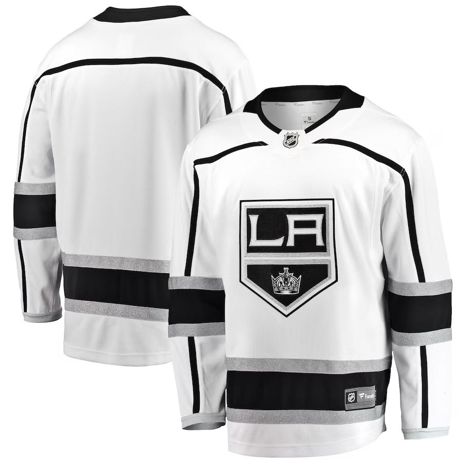 Men Los Angeles Kings Fanatics Branded White Breakaway Away NHL Jersey->los angeles kings->NHL Jersey